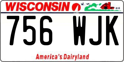 WI license plate 756WJK