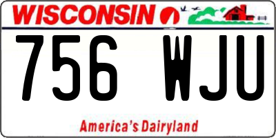WI license plate 756WJU