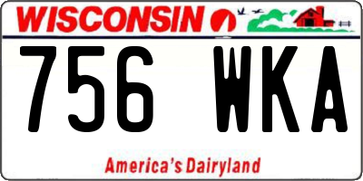 WI license plate 756WKA