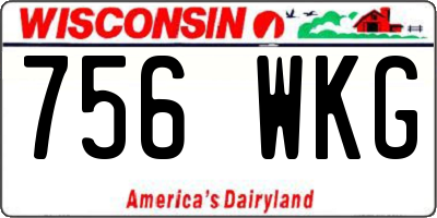 WI license plate 756WKG