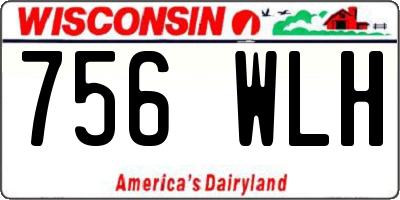 WI license plate 756WLH