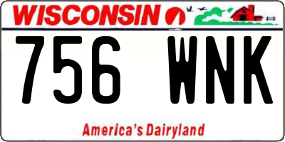 WI license plate 756WNK