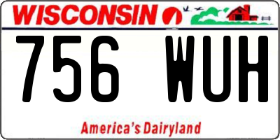 WI license plate 756WUH