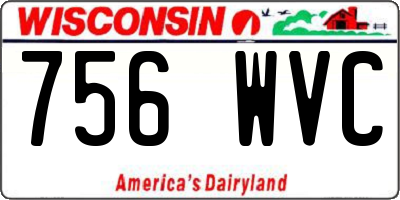 WI license plate 756WVC
