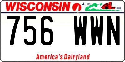 WI license plate 756WWN