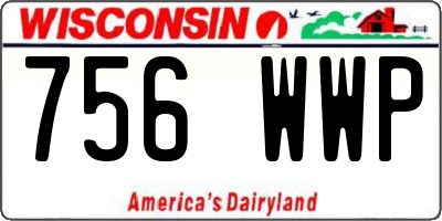 WI license plate 756WWP