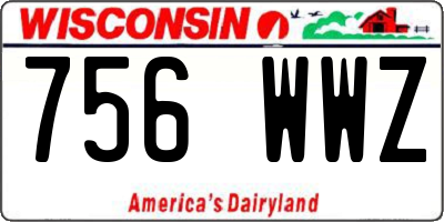 WI license plate 756WWZ