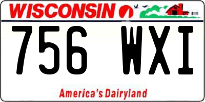 WI license plate 756WXI