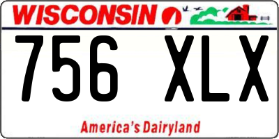 WI license plate 756XLX