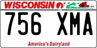 WI license plate 756XMA