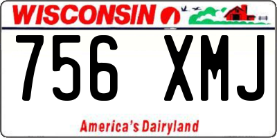 WI license plate 756XMJ