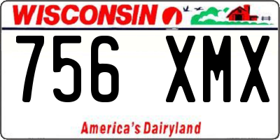 WI license plate 756XMX