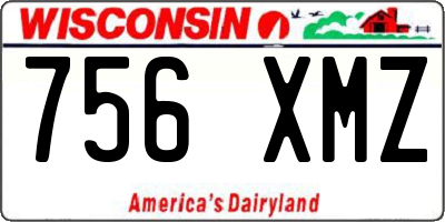 WI license plate 756XMZ