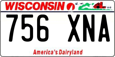WI license plate 756XNA