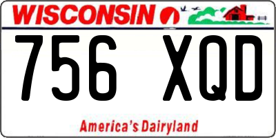 WI license plate 756XQD