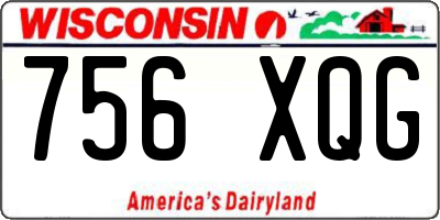 WI license plate 756XQG