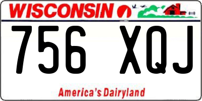 WI license plate 756XQJ