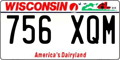 WI license plate 756XQM