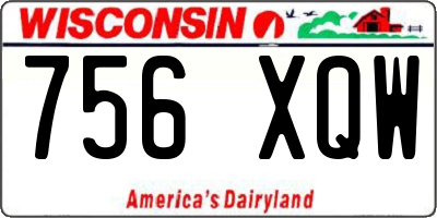 WI license plate 756XQW