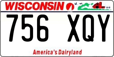WI license plate 756XQY