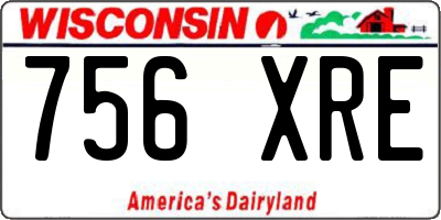 WI license plate 756XRE