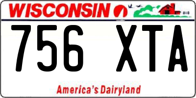 WI license plate 756XTA
