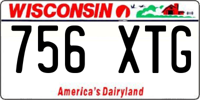 WI license plate 756XTG
