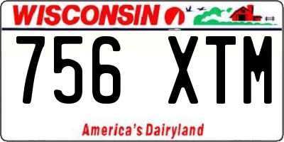 WI license plate 756XTM