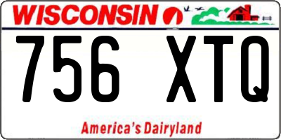 WI license plate 756XTQ