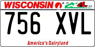 WI license plate 756XVL