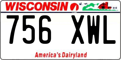 WI license plate 756XWL