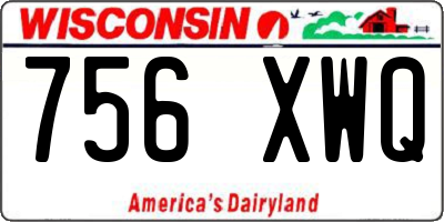 WI license plate 756XWQ
