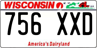 WI license plate 756XXD