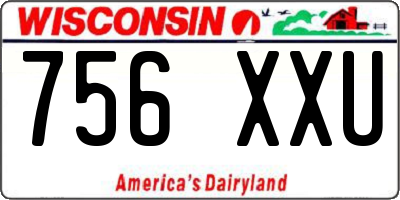 WI license plate 756XXU