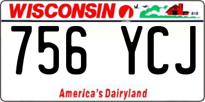 WI license plate 756YCJ
