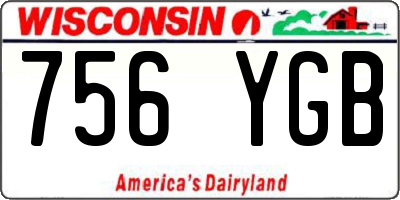 WI license plate 756YGB