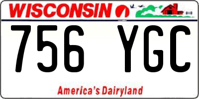 WI license plate 756YGC