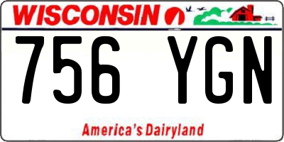 WI license plate 756YGN