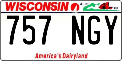 WI license plate 757NGY