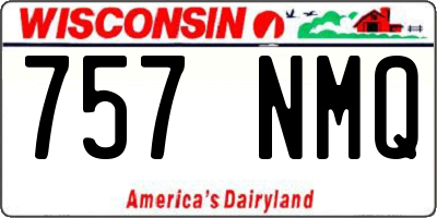 WI license plate 757NMQ