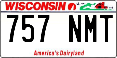 WI license plate 757NMT
