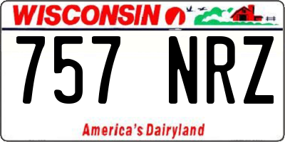 WI license plate 757NRZ