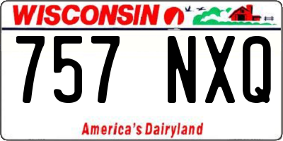 WI license plate 757NXQ