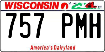 WI license plate 757PMH