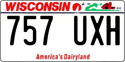 WI license plate 757UXH