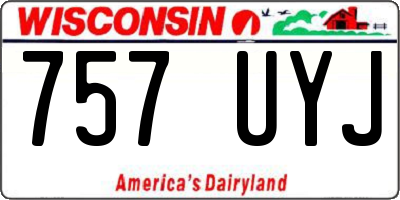 WI license plate 757UYJ