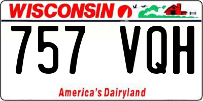 WI license plate 757VQH