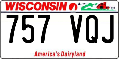 WI license plate 757VQJ