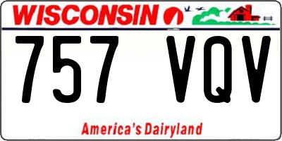 WI license plate 757VQV