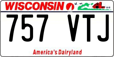 WI license plate 757VTJ